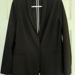 White House Black Market Slip-On Black Blazer Size 12 No Belt